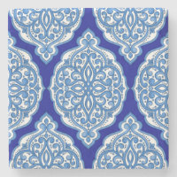 Luxo branco-azul, ornamento turco.