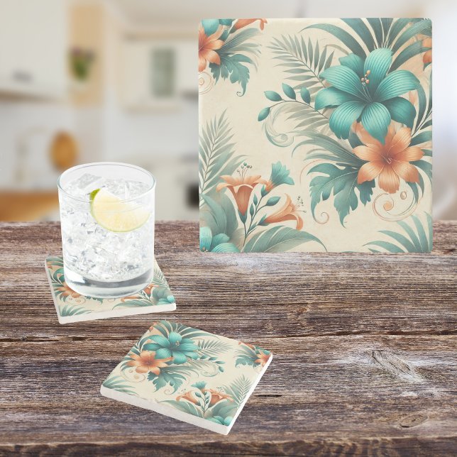 Porta-copo De Pedra Luz tropical (Criador carregado)