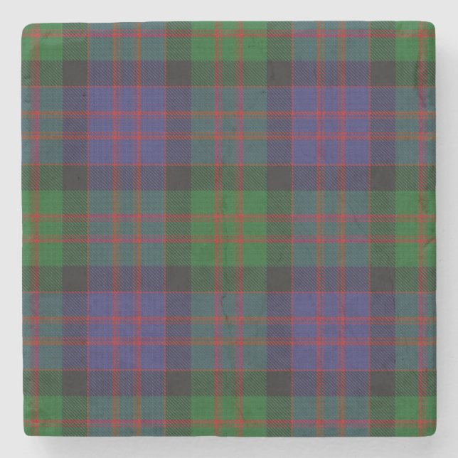 Porta-copo De Pedra MacDonald Tartan (Frente)