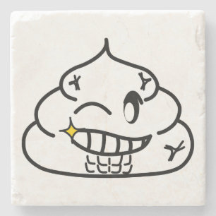 Porta-copo De Pedra Macho Poop - Brootsch, PooPoo