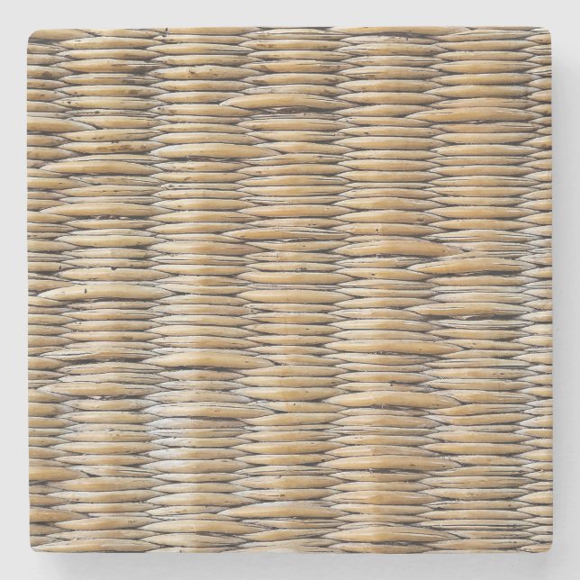 Porta-copo De Pedra Macro de Onda de Cesta (Frente)