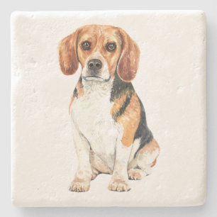 Porta-copo De Pedra Mãe de Beagle Fofa Amante de Cachorro Pai de Cacho