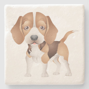 Porta-copo De Pedra Mãe de Beagle Fofa Amante de Cachorro Pai de Cacho