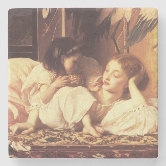 Porta-copo De Pedra Mãe e Criança (Mulher e Filha) (Frente)