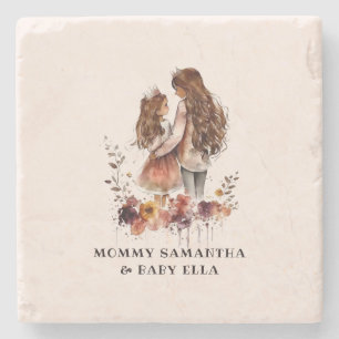 Porta-copo De Pedra Mãe e Filha Adoráveis (10)