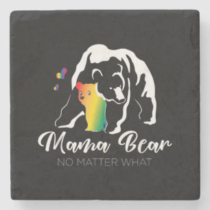 Porta-copo De Pedra Mãe Orgulhosa Não importa o que LGBTQ LGBT Mãe 