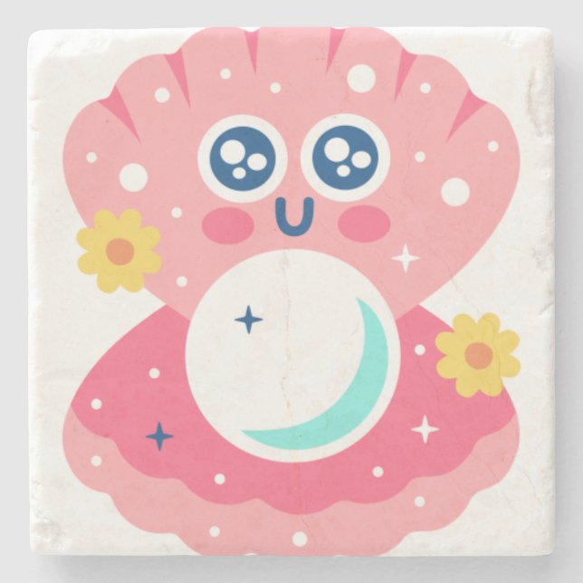 Porta-copo De Pedra Magic pearl (Frente)