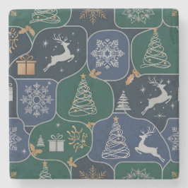 Porta-copo De Pedra Mágica de Natal Aconchegante