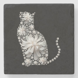 Porta-copo De Pedra Magnolia Cat