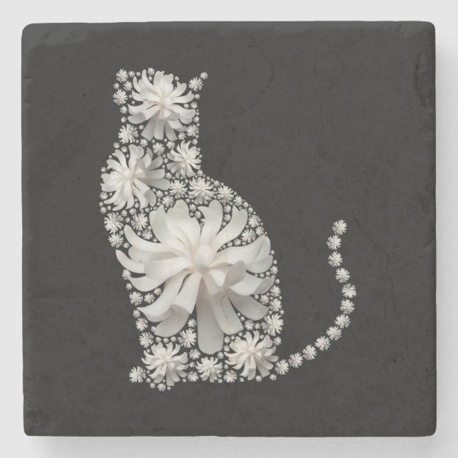 Porta-copo De Pedra Magnolia Cat (Frente)