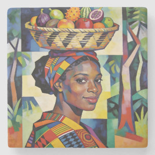 Porta-copo De Pedra “Makena” - Geometria da Beleza - História Negra