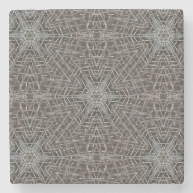 Porta-copo De Pedra Malha Metálica (Frente)