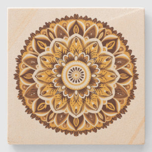 Porta-copo De Pedra Mandala