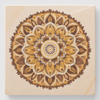 Porta-copo De Pedra Mandala