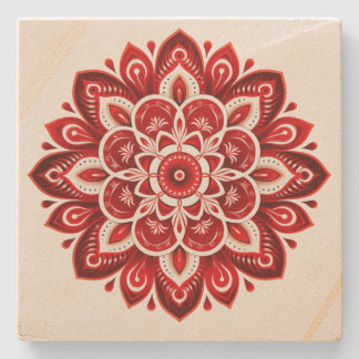 Porta-copo De Pedra Mandala