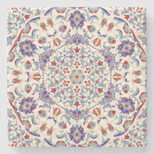Porta-copo De Pedra Mandala Beauty: Mosaico Cultural Colorido