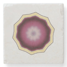 Mandala Kaleidoscope Design Roxo das Cinzas