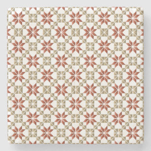 Porta-copo De Pedra Manhã da Letónia - SN - padrão geométrico IX