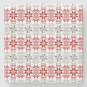 Porta-copo De Pedra Manhã Letã Padrão geométrico VIII do SUN