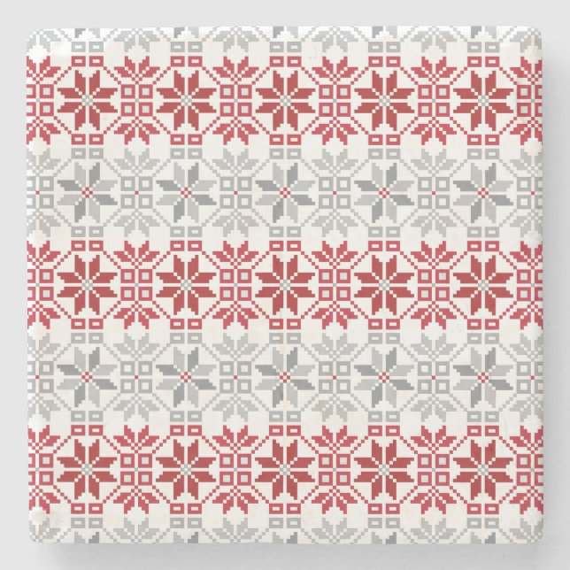 Porta-copo De Pedra Manhã Letã Padrão geométrico VIII do SUN (Frente)