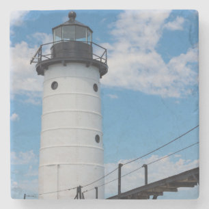 Porta-copo De Pedra Manistee Lighthouse