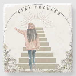 Porta-copo De Pedra Mantenha-se concentrado