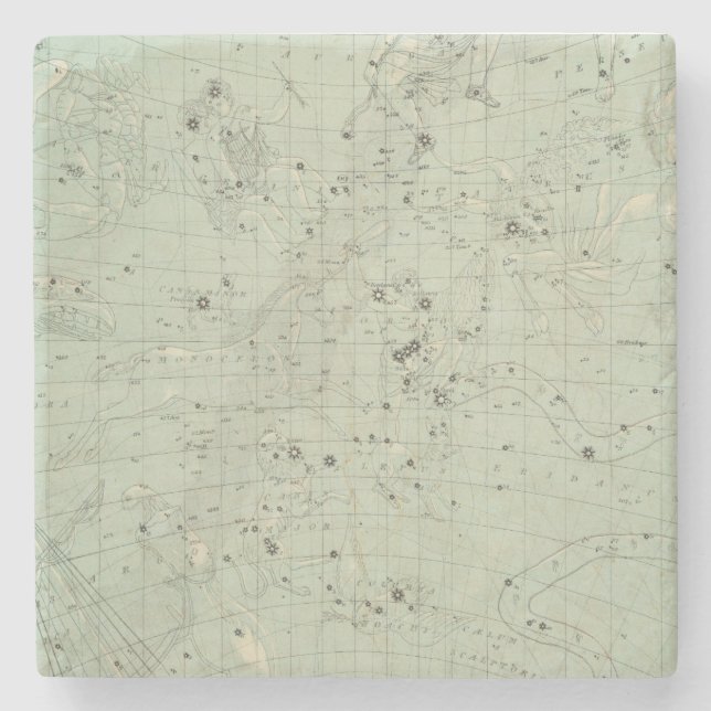 Porta-copo De Pedra Mapa de estrela 2 (Frente)