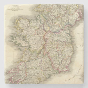 Porta-copo De Pedra Mapa de Ireland