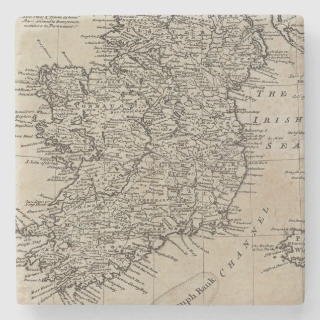 Porta-copo De Pedra Mapa de Ireland (Frente)