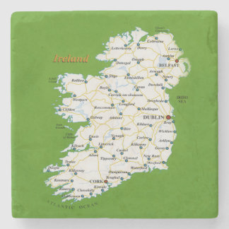 Porta-copo De Pedra Mapa de portas copos de Ireland