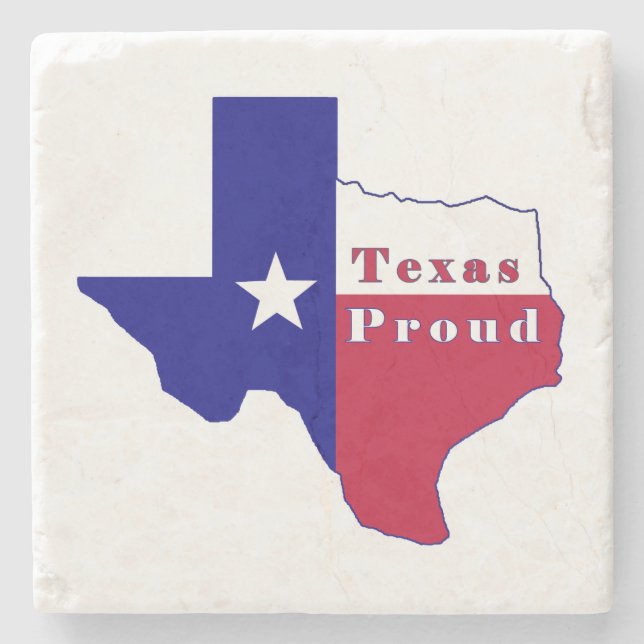 Porta-copo De Pedra Mapa de Sinalizador Ortod do Texas (Frente)