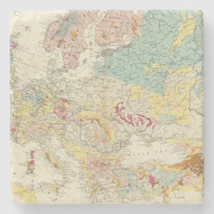 Porta-copo De Pedra Mapa Geological Europa