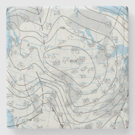 Porta-copo De Pedra Mapa Meteorológico Nacional