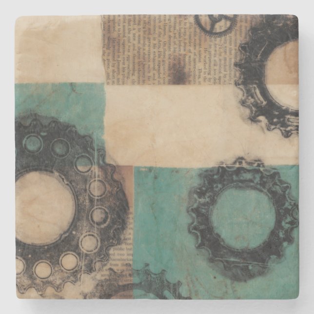 Porta-copo De Pedra Máquinas II (Frente)