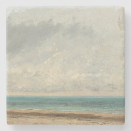Porta-copo De Pedra Mar Calmo - Gustave Courbet