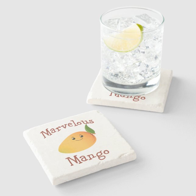 Porta-copo De Pedra Maravilhoso Mango (Lateral)