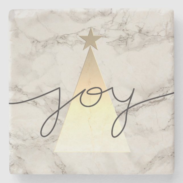Porta-copo De Pedra Marble Natal (Frente)