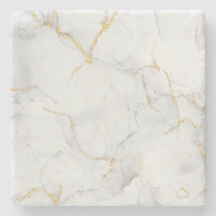 Porta-copo De Pedra Marble Pastel Stone Texture Glitter Watercolor