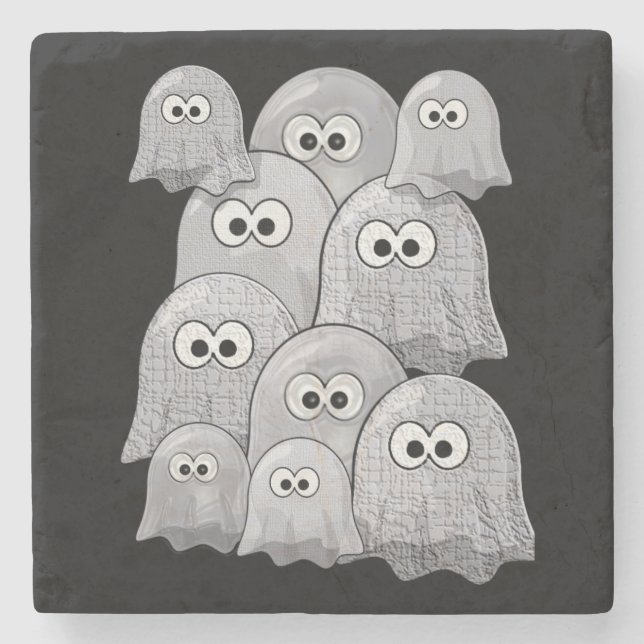 Porta-copo De Pedra Marble Stone Porta copos Halloween (Frente)