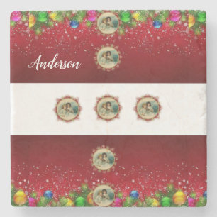 Porta-copo De Pedra Marble Stone Porta copos Natal