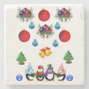 Porta-copo De Pedra Marble Stone Porta copos Natal