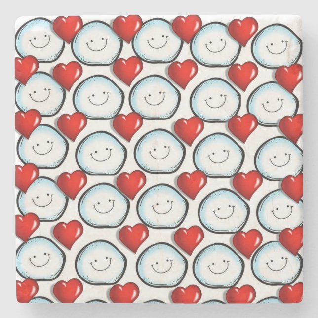 Porta-copo De Pedra Marble Stone Porta copos Natal (Frente)