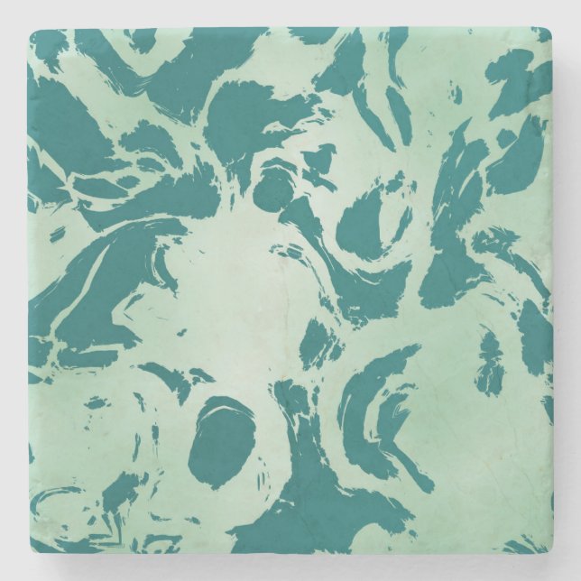 Porta-copo De Pedra Marble Verde (Frente)