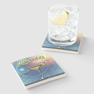 Porta-copo De Pedra Margarita Cocktail ( nº 9 de 12 conjuntos de recei