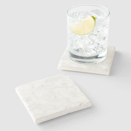Porta-copo De Pedra Mármore Branco Clássico Carrara