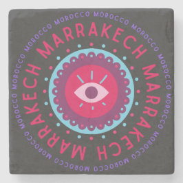 Porta-copo De Pedra Marrakech Eyes