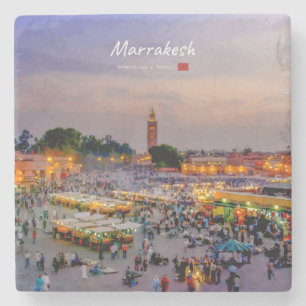 Porta-copo De Pedra Marraquexe, Marrocos - Praça Jemaa el Fnaa
