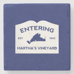 Porta-copo De Pedra Martha's Vineyard Stone Coaster