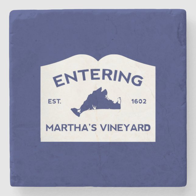 Porta-copo De Pedra Martha's Vineyard Stone Coaster (Frente)