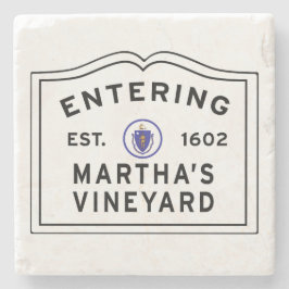 Porta-copo De Pedra Martha's Vinyard Massachusetts Entrando
